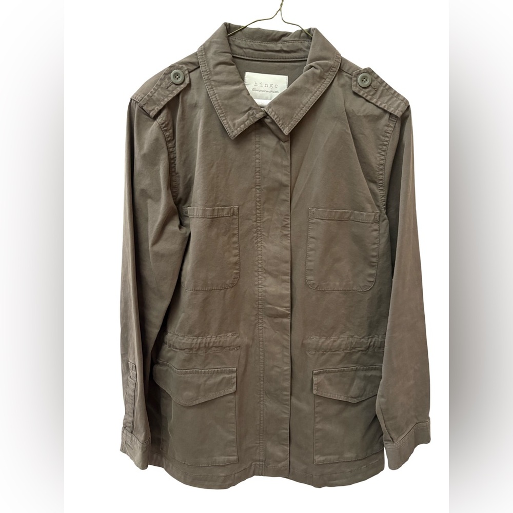 Hinge Khaki Utility Jacket for Women — Size M - Picture 5 of 8